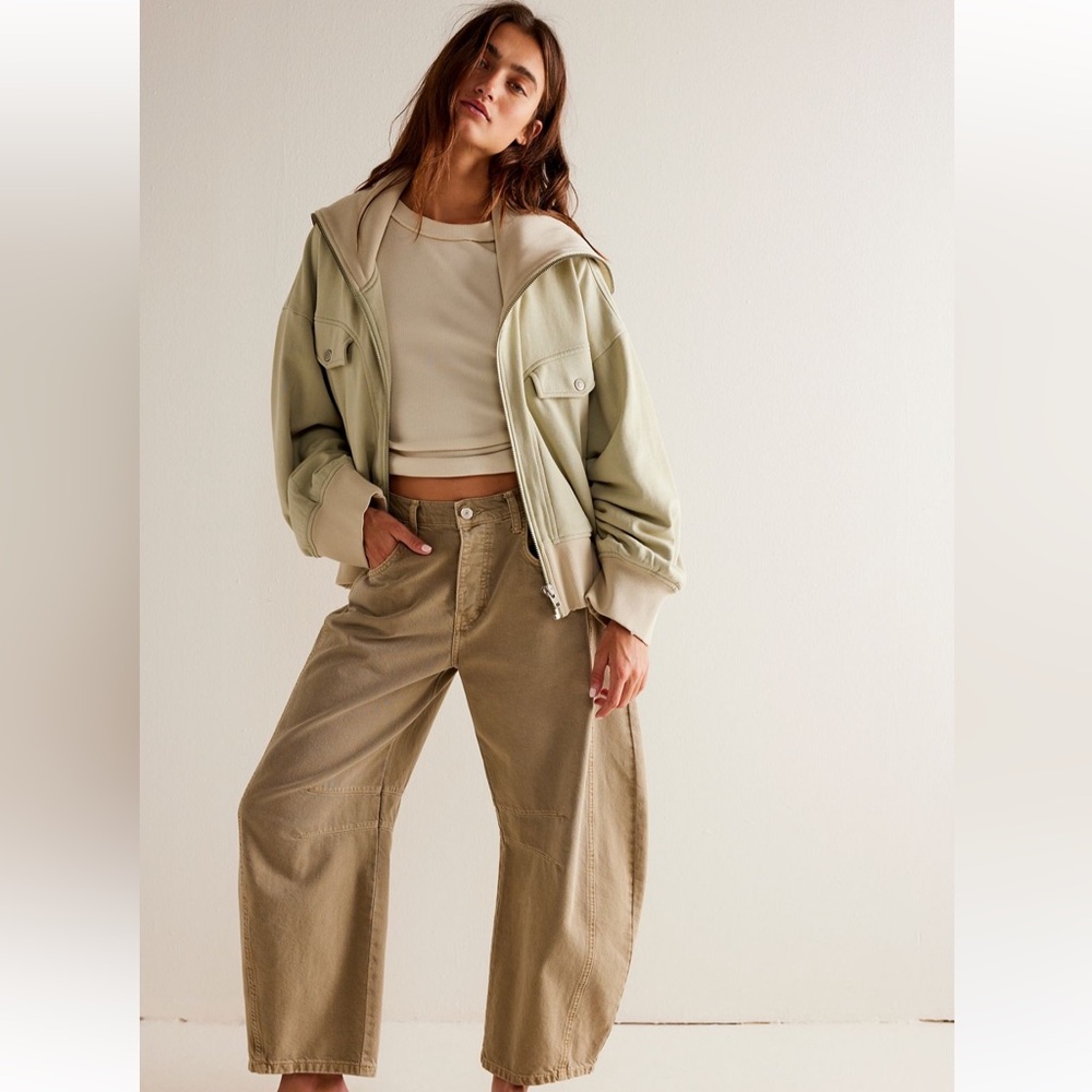 Free People Good Luck Barrel Jeans